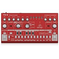 Behringer TD-3-RD Analog Bass Line Synthesizer with VCO, VCF, 16-Step Sequencer, Distortion Effects and 16-Voice Poly Chain