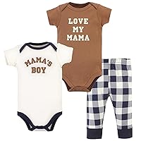 Hudson Baby Unisex Cotton Bodysuit and Pant Set