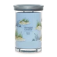 Yankee Candle Beach Walk Scented, Signature 20oz Large Tumbler 2-Wick Candle, Over 60 Hours of Burn Time