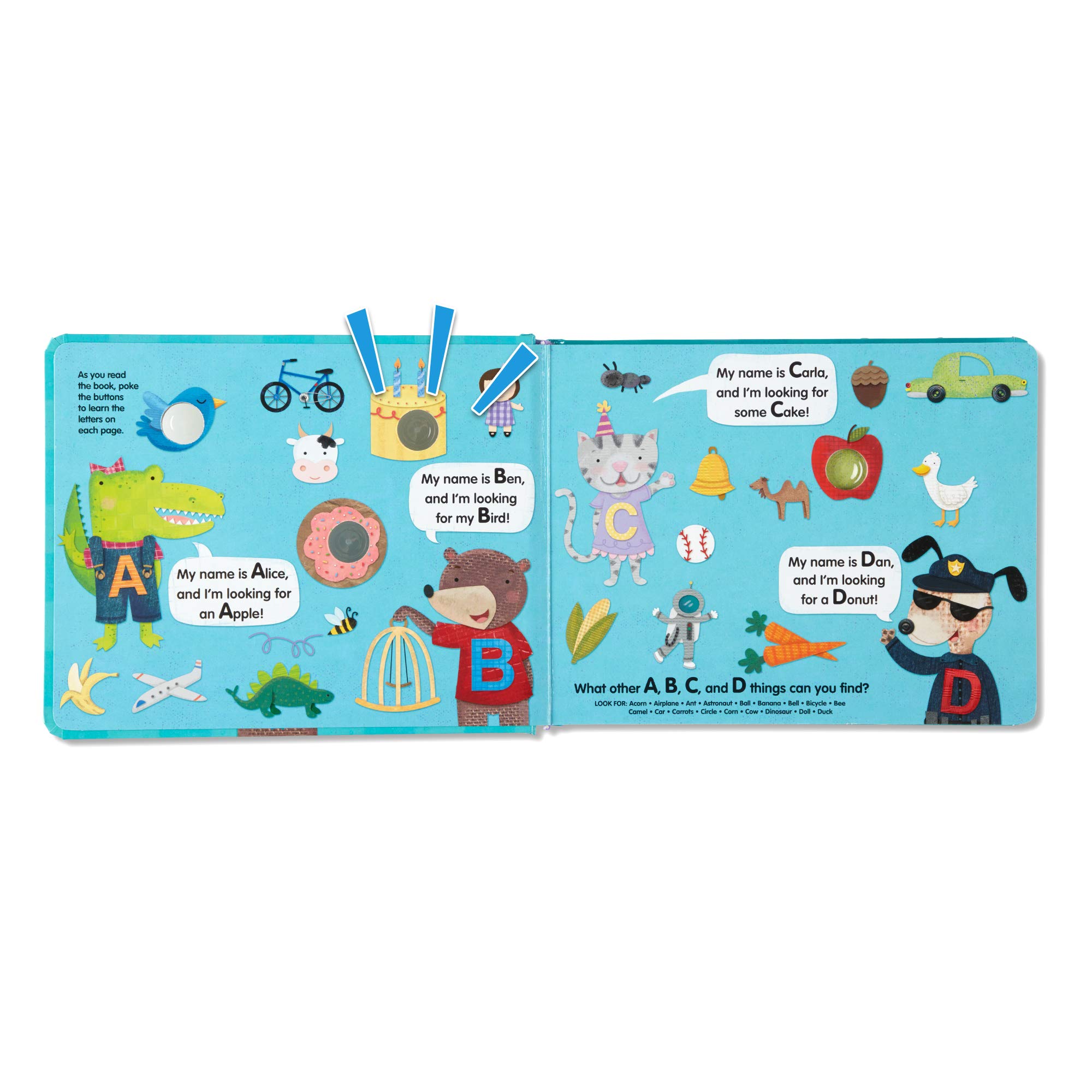 Melissa & Doug Children's Book - Poke-a-Dot: An Alphabet Eye Spy (Board Book with Buttons to Pop) - Alphabet Pop It Book, Push Pop Book For Toddlers And Kids Ages 3+