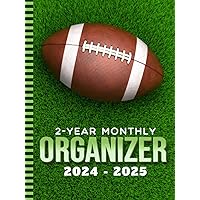 2-Year Monthly Organizer 2024-2025: Hardcover / 8.5x11 Large Dated Monthly Schedule With 100 Blank College-Ruled Paper Combo / 24-Month Life Organizing Gift / Football on Green Art Cover 2-Year Monthly Organizer 2024-2025: Hardcover / 8.5x11 Large Dated Monthly Schedule With 100 Blank College-Ruled Paper Combo / 24-Month Life Organizing Gift / Football on Green Art Cover Hardcover Paperback