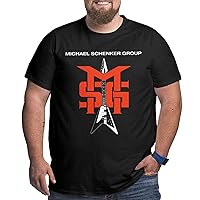 Michael Schenker Logo Big Size T Shirt Mens Fashion Crew Neck Tee Plus Size Short Sleeves T-Shirts