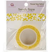 Queen & Co Trendy Tape, 10 yd, Grid Yellow