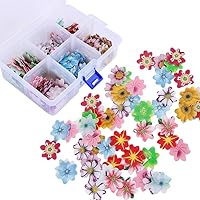 600Pcs Flower Shape Cake Cupcake Toppers,Glutinous Edible Rice Paper Paper Cake Dessert Toppers, Cute Flowers Cake Toppers Party Cake Decorations for Birthday Party,Baby Shower,Wedding