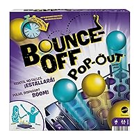 Mattel Games Bounce-Off Pop-Out Party Game for Family, Teens, Adults and Game Night, Balls Go Flying, No Batteries Required