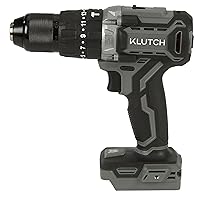 Klutch Hammer Drill/Driver, KLiQ 20 Volt Brushless, 1/2in., Tool Only