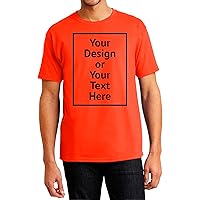 Custom Men‘s Short Sleeve T-Shirt 5250 Comfort Tee Add Your Text Photo Personalized Outfit for Men Front/Back Print