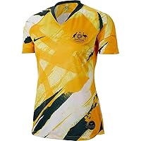 Nike 2019-2020 Australia Home Womens Football Soccer T-Shirt Jersey