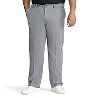 IZOD Men's Big and Tall Performance Stretch Flat Front Pant