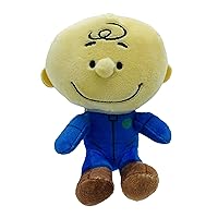 JINX Official Peanuts Collectible Plush Charlie Brown, Excellent Plushie Toy for Toddlers & Preschool, Super Cute Blue Astronaut Snoopy Team