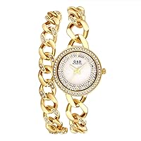 Avaner Women's Bracelet Watch, Rhinestone Bling Wrist Watch, Iced Out Bangle Watch, Analog Quartz Dress Watch