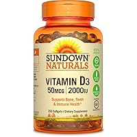 Sundown Vitamin D3 2000 IU Soft Gels, 350 Count
