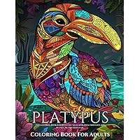 Platypus Coloring Book For Adults: Colouring Pages For Platypus Enthusiasts: 30 Unique Patterns For Teenagers and Adults: Funny Platypuses: A Humorous ... any Occasion: Stress relief (German Edition)