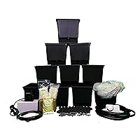 Dutch Bucket Growing System /10 Hydroponic Bucket Sets, Pump, Timer, Commercial tubing, Master Blend nutrients, Fittings, Insert nets