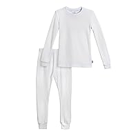 City Threads Boys Thermal Underwear Set Long John, Soft Breathable Cotton Base Layer - Made in USA