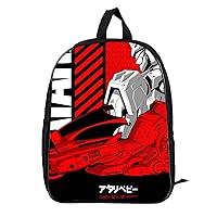 Gundam Travel Bag Canvas Student Bookbag-Novelty Daily Rucksack Casual Knapsack for Teen