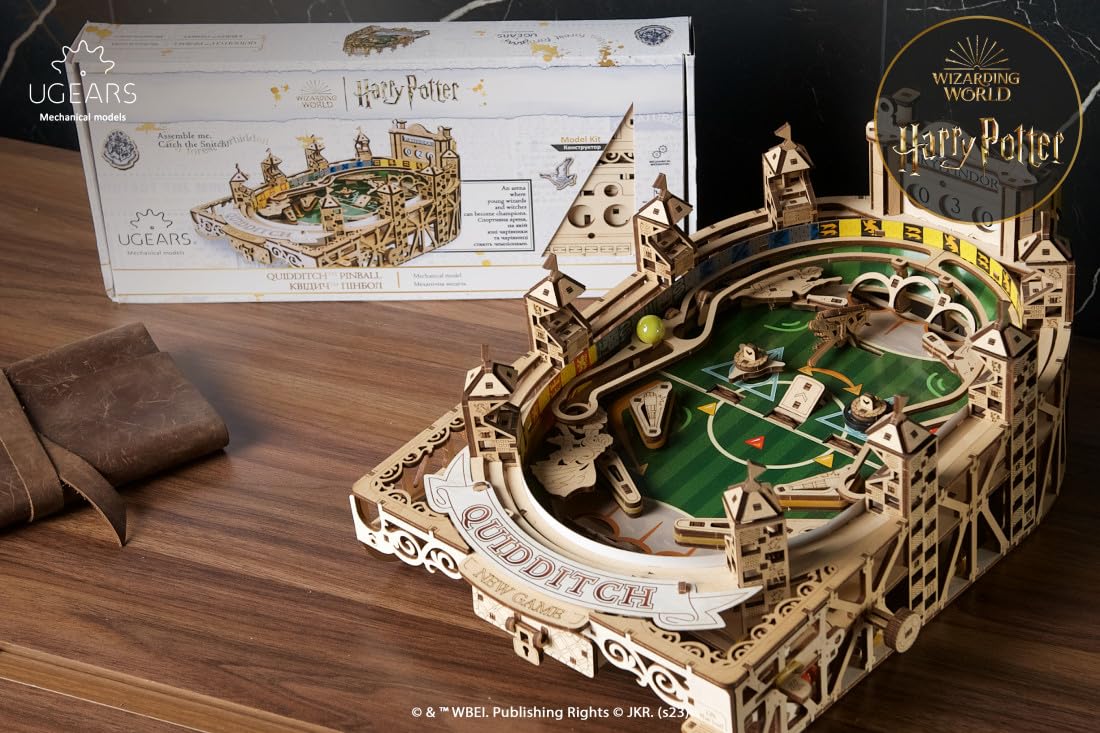 Mechanical UGEARS Wooden 3D Puzzle Model Quidditch Pinball Model kit Construction Set