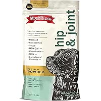 The Missing Link Hip & Joint + Probiotics Supplement 8oz Bag - Superfood Powder for Dog Cartilage & Bone Health, Joint Mobility & Flexibility