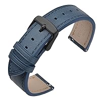 ANNEFIT Watch Band 16mm 17mm 18mm 19mm 20mm 21mm 22mm - Classic Oil Wax Leather Quick Release Watch Strap for Men Women