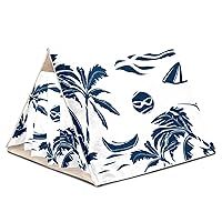 Guinea Pig Hideout Cozy Hamster House Cave for Bunny Chinchilla Hedgehog Small Animal Moon Night Palm Trees Beach Boats