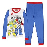 INTIMO Transformers Boys' Optimus Prime Bumblebee Characters Logo Sleep Pajama Set