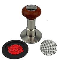 The Force Tamper-Automatic Impact Coffee Tamper Adjustable Const Pressure and Autoleveling Waffle Set (Jelly, 58.50mm)