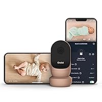 Owlet Cam 2 - Smart Baby Monitor Camera - Stream Secure HD Video and Audio with Night Vision, 4X Zoom, Wide Angle View and Sound, Motion and Cry Notifications - Dusty Rose