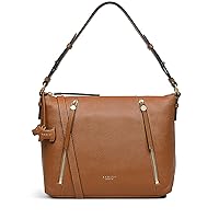 RADLEY London Fountain Road Medium Leather Zip-Top Shoulder Handbag in Tan