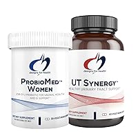 Designs for Health Vaginal Probiotic & UT Support Bundle - ProbioMed Women Probiotic (30 Capsules) for Gut Health & Vaginal pH, UT Synergy (60 Capsules) Urinary Tract Support with Hibiscus & D-Mannose