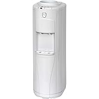 Vitapur Top Load Floor Standing Hot & Cold Water Dispenser with Piano Push Buttons & 24/7 Heating System, White