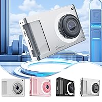 Digital Camera, 1080P FHD Kids Camera with 32GB Card, 16X Zoom 𝖠𝗇𝗍𝗂𝖲𝗁𝖺𝗄𝖾, 48MP Compact Portable Small Point Camera Gift for Kid Student Children Teen Boy Girl