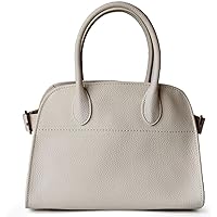 Retro Genuine Leather Tote Bag for Women Trendy Top Handle Handbag Lichee Pattern Crossbody Shoulder Bag Purses Satchel Bag