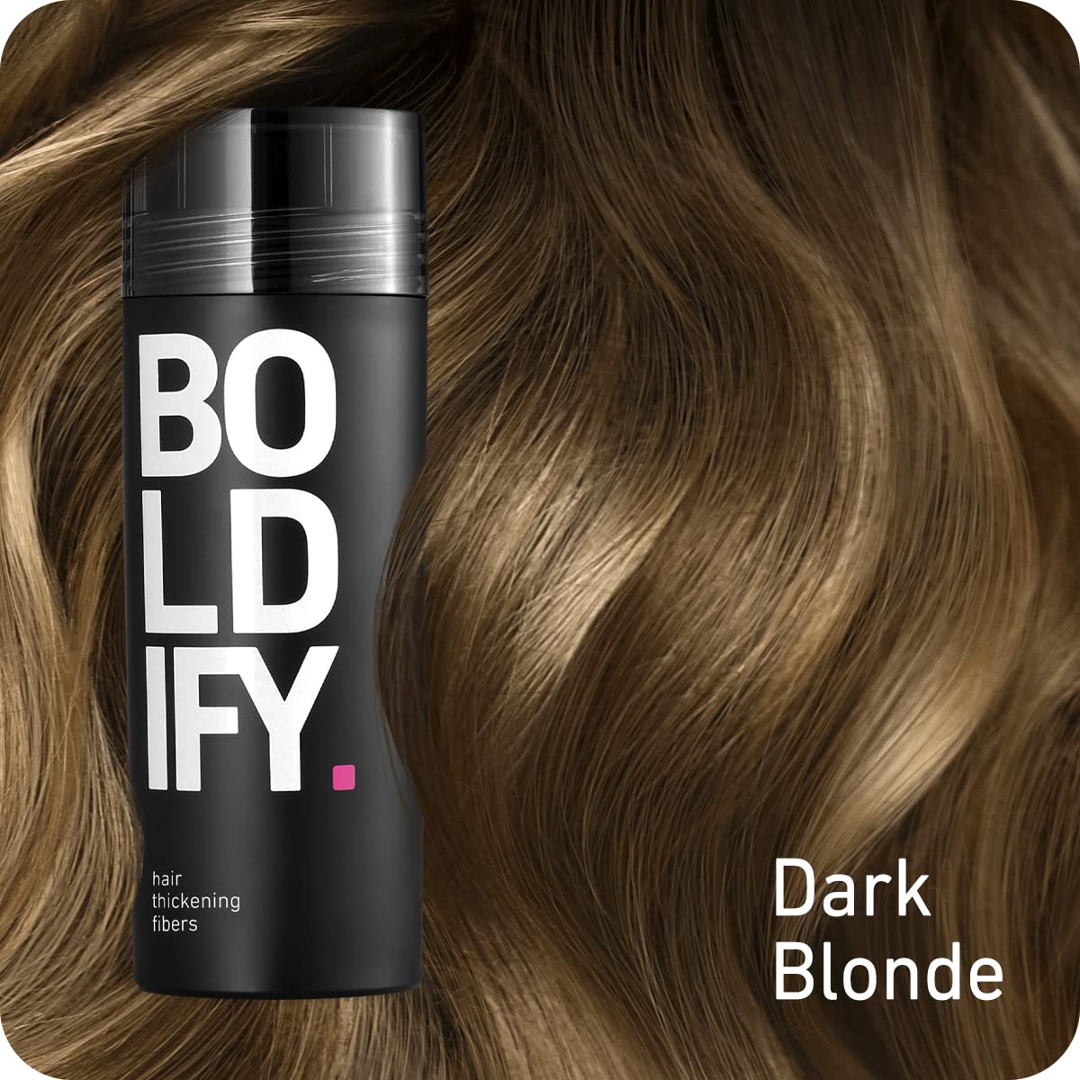 BOLDIFY Hair Fibers for Thinning Hair (DARK BLONDE) Undetectable - 56gr Bottle - Completely Conceals Hair Loss in 15 Sec - Hair Thickener for Fine Hair for Women & Men
