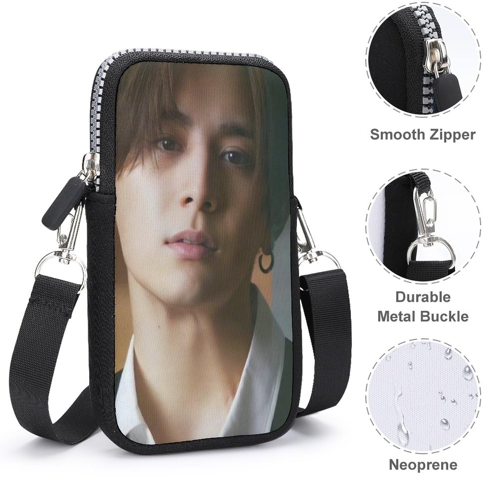 Ryosuke Yamada Shoulder Bag, Mobile Phone Bag, Women's, Leather, Smartphone Bag, Cross-body, Mobile Bag, Wallet, Shoulder Bag, Fashion