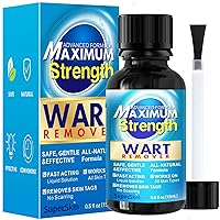 Wart Remover, Maximum Strength Salicylic Acid Liquid Fast-Acting for Plantar, Common and Flat Wart Removal Treatment, Safe for Children and Adults