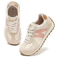 Wide Toe Box Shoes for Women Mircrofiber Leather Suede Patchwork Non-Slip Casual Walking Shoes Comfortable Gym Tennis Running Shoes Workout Womens Fashion Sneakers