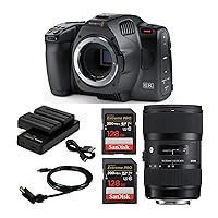 Blackmagic Pocket Cinema Camera 6K G2 (Canon EF) with 18-35mm Accessory Bundle (6 Items)