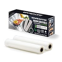 OVENTE Vacuum Sealer Roll 11” x 16” Works with all Vacuum Sealer Machine, Heavy Duty, BPA-Free for Airtight Food Storage, Meal Prep, Sous Vide, Microwave and Freezer Safe, Pack of 2 ACPSVRG1116