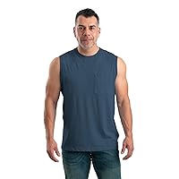 Berne Men's Lightweight Performance Sleeveless Pocket T-Shirt