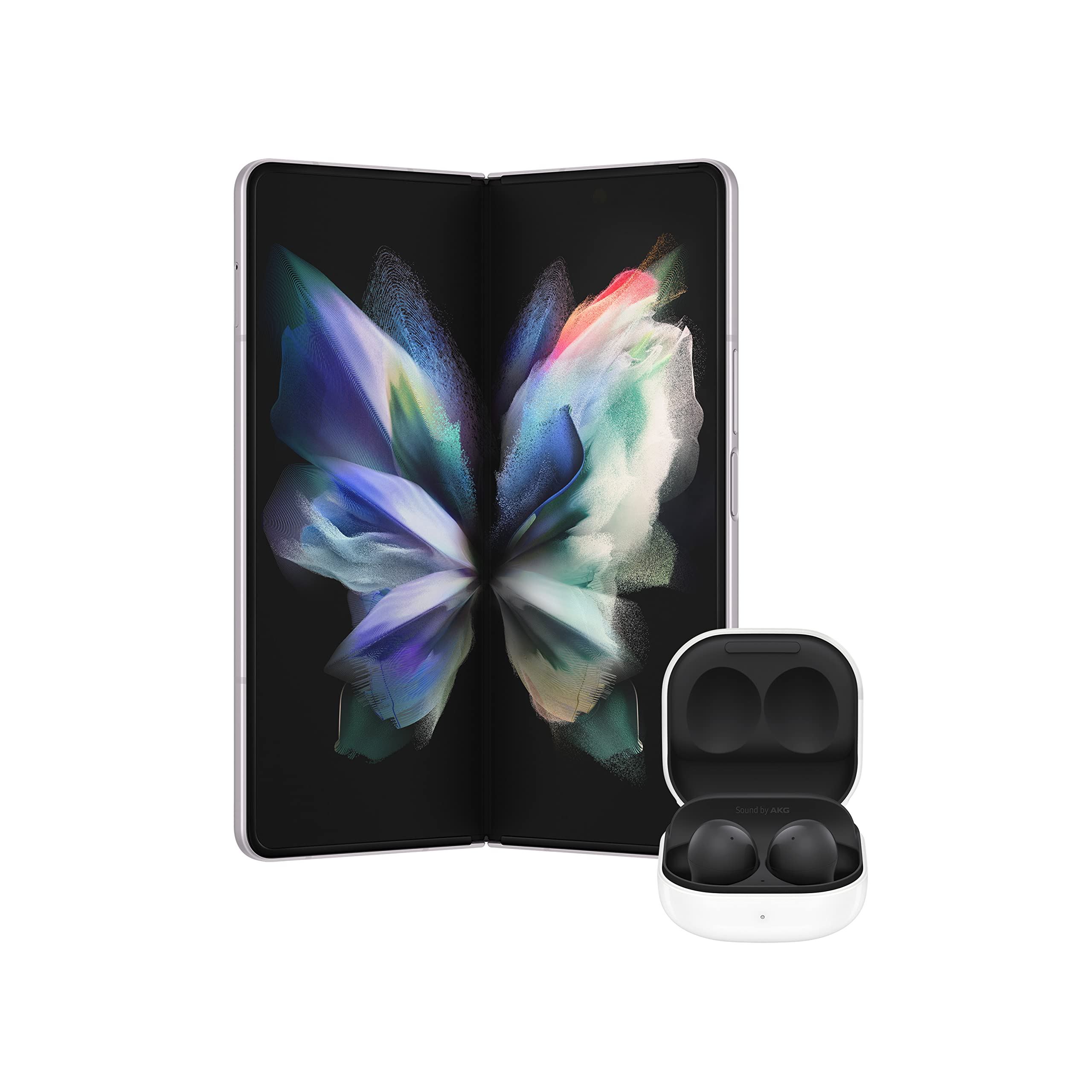 SAMSUNG Electronics Galaxy Z Fold 3 5G Factory Unlocked Android Cell Phone US Galaxy Buds 2 True Wireless Earbuds