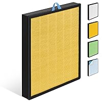 Vital 200S-P Pet Allergy Filter Compatible with Levoit Vital 200S Replacement Filter for Smart Air Purifier Vital 200S-RF-PA Vital-200S, LRF-V201-YUS H13 True HEPA Filter, Yellow 1-Pack