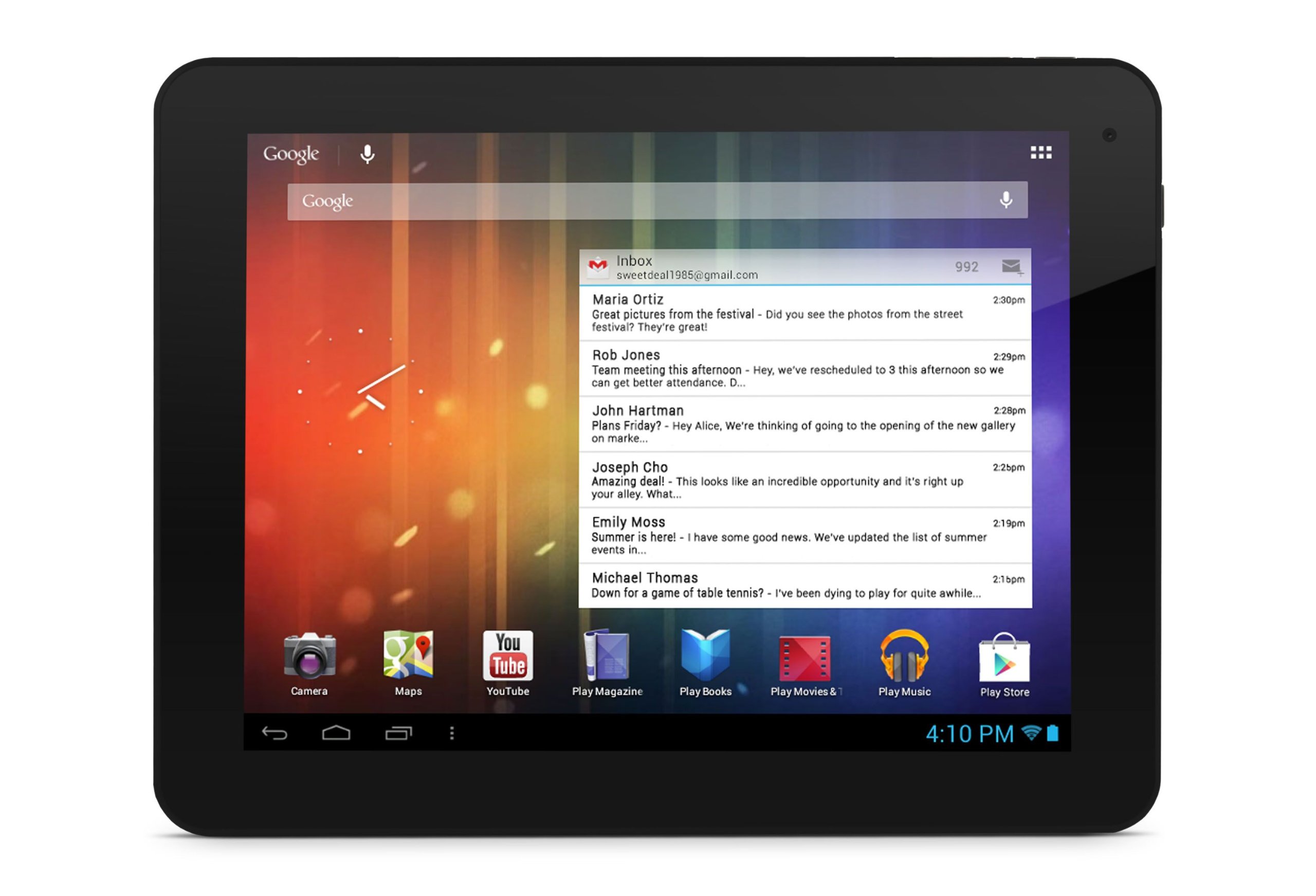 Ematic Genesis Prime EGS108BL 8-Inch 4 GB Tablet (Black)