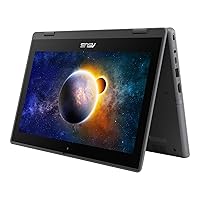 Asus BR1102FGA-YS14T 11.6 Touchscreen 2 in 1 Notebook - HD - 1366 x 768 - Intel Celeron N100 Quad-core [4 Core] 800 MHz - 4 GB Total RAM - 4 GB On-board Memory - 128 GB SSD - Mineral Gray