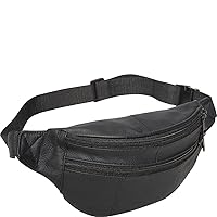 Assorted Leather Fanny Packs (#7310-0 Black)