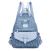 Ladies rucksack girl college wallet fashion designer school bag girl school bag casual backpack ladies 2021 (blue)