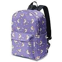 Lightweight Kids Backpack For School Boys and Girls, Preschool Kindergarten, Primary School, Daily Medium Size 3-14 Years Old (Unicorn/Purple)