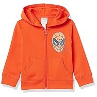 Amazon Essentials Disney | Marvel | Star Wars Boys and Toddlers' Fleece Zip-Up Hoodie Sweatshirts (Previously Spotted Zebra)