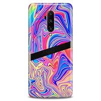 TPU Case Compatible for OnePlus 10T 9 Pro 8T 7T 6T N10 200 5G 5T 7 Pro Nord 2 Rainbow Abstract Slim fit Woman Print Girly Clear Colorful Top Soft Blue Design Flexible Silicone Cute Cute Art