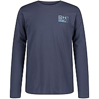 Under Armour Boys' Outdoor Long Sleeve Tee, Stylish Crew Neckline, Cute Full Fit