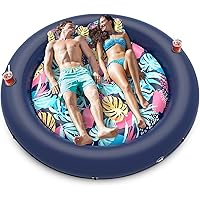 Tanning Pool Lounger Float, Inflatable Pool Floats Adult Size, Suntan Tub Party Toys for Outdoor, Backyard, Swimming Pool, Lake